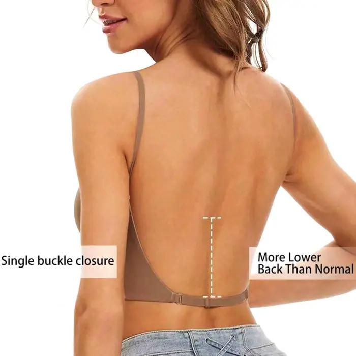 Femmes U dos nu sous-vêtements Sexy confortable soutien-gorge élastique sans trace respirant soutien Invisible beau dos