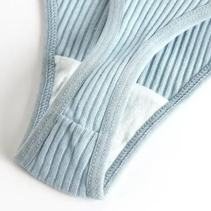 Culotte côtelée sans couture pour femmes