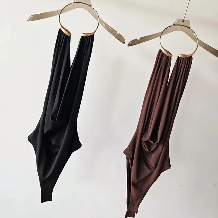 Body Halter Doré pour Femme