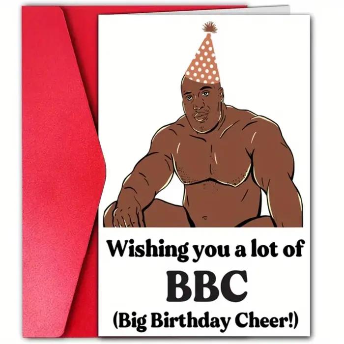 Carte d'anniversaire amusante avec motif garçon musclé, meilleur cadeau pour les frères, les amis et la famille