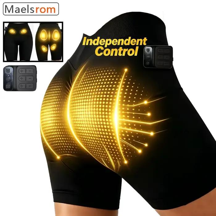 Pantalon de fitness EMS, short de musculation, pantalon de mise en forme du corps, pantalon de levage des fessiers avec masseur à micro-courant pour renforcer le tronc et la région pelvienne