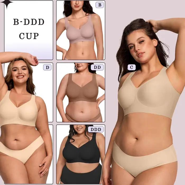 Soutien-gorge Grande Taille Ultra Doux et Sans Coutures - Couverture Complète