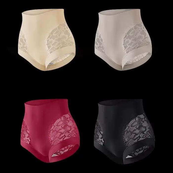 Dentelle fleurs post-partum corps Shaper taille haute Shapewear sans couture caleçon ventre contractant taille formateur bout à bout slips