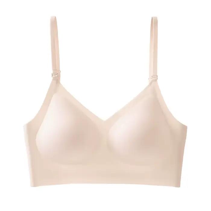 Soutien-gorge sans fil pour femmes, col licou, trois quarts, bretelles ajustables et convertibles, polyester et coton, confortable et respirant, pour usage quotidien et occasions spéciales