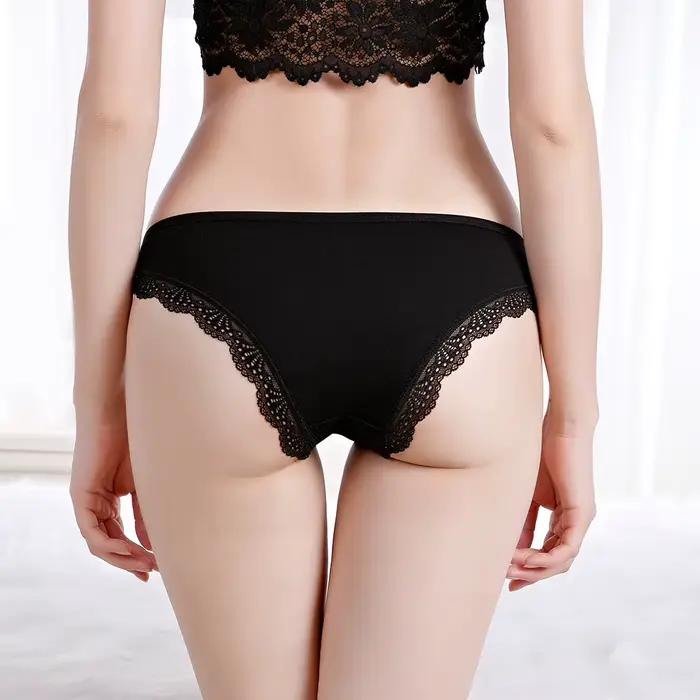 Culotte taille basse en coton pour femme