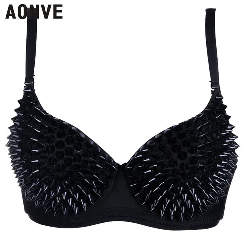 AONVE – soutien-gorge Sexy avec strass pour femmes, sous-vêtement à la mode, sous-vêtement en or et 