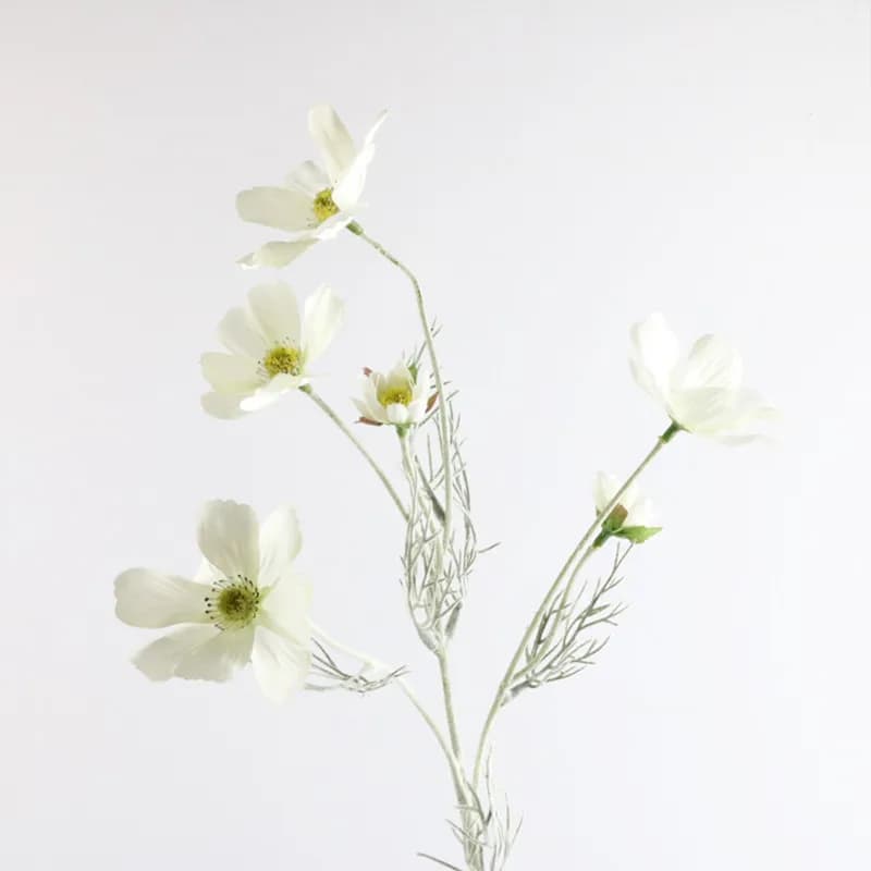 Fleurs artificielles en soie, belle marguerite soleil 6 têtes Bouquet maison balcon jardin bricolage