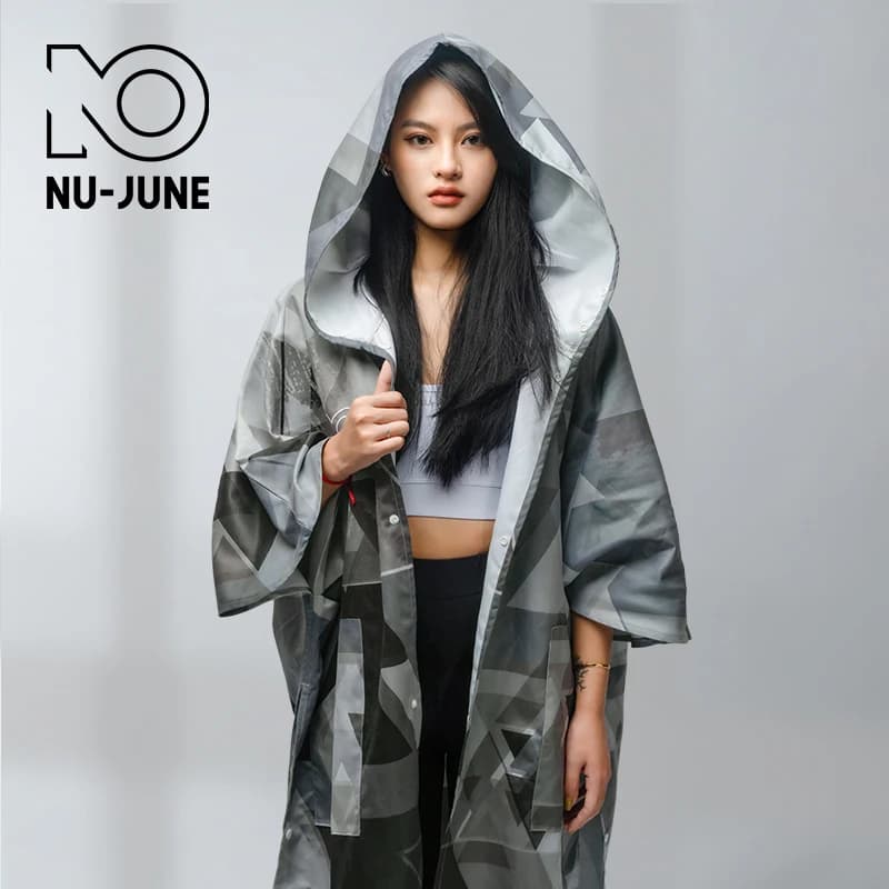 Aux- june-Serviette de plage à séchage rapide Proxy, serviette de bain à capuche, poncho doux, sport