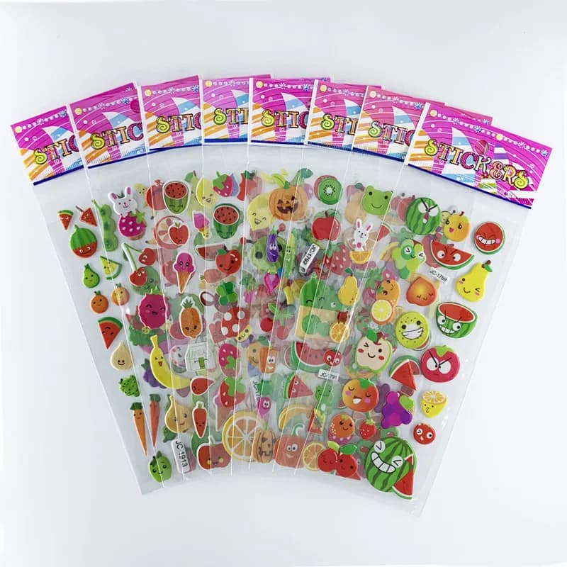 Autocollants animaux de Zoo de dessin animé imperméables, 8 feuilles/ensemble, décoration pour carne