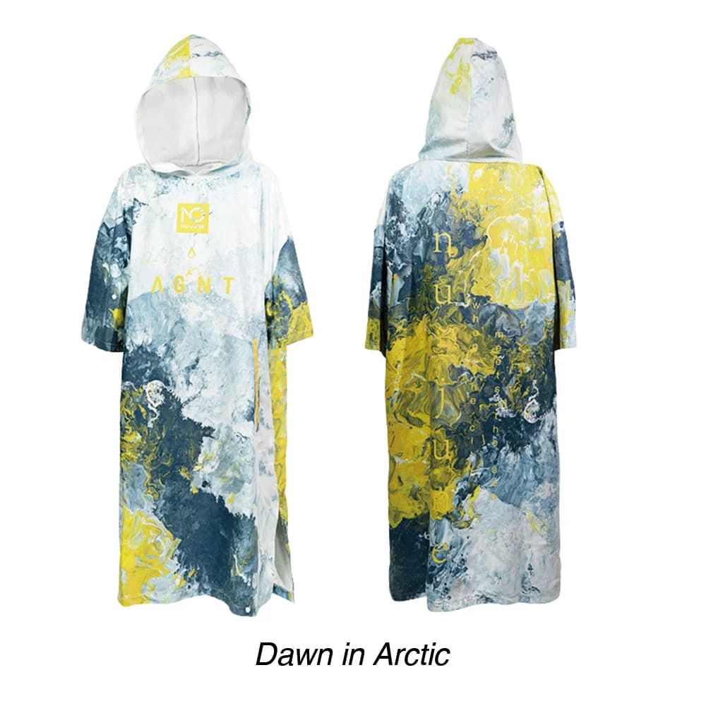 Nu-juin – Robe de plage à changement de capuche, serviette de natation, séchage rapide, protection s