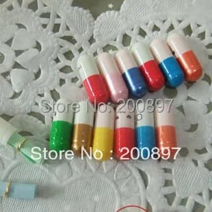 Pilules d'amour de couleurs aléatoires mélangées, capsule de message, cadeau Leon, promotion, 200 pi