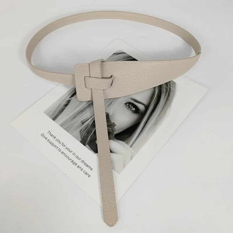 Ceintures de styliste pour femmes, haute qualité, nœud en cuir Pu souple, longue ceinture, taille la