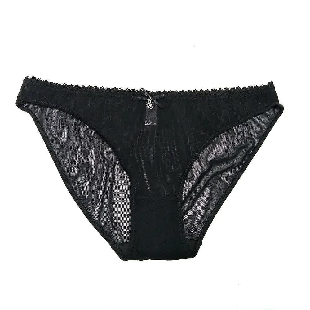 YBCG Sexy noir femmes soutien-gorge dentelle maille voir à travers les sous-vêtements Stretch creux