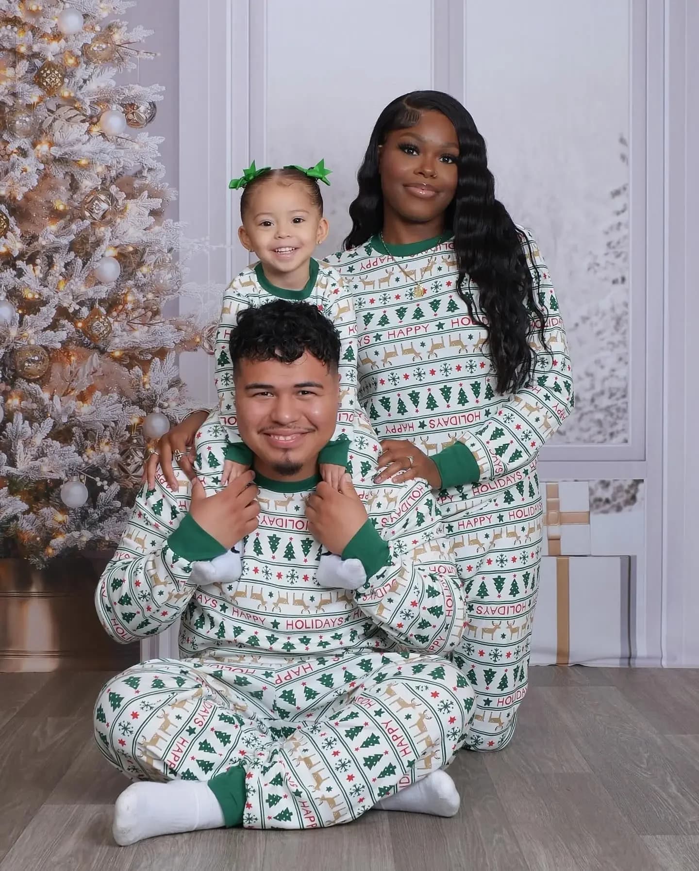 Ensemble pyjama de noël pour toute la famille, tenues assorties pour mère, père et enfants, imprimé 
