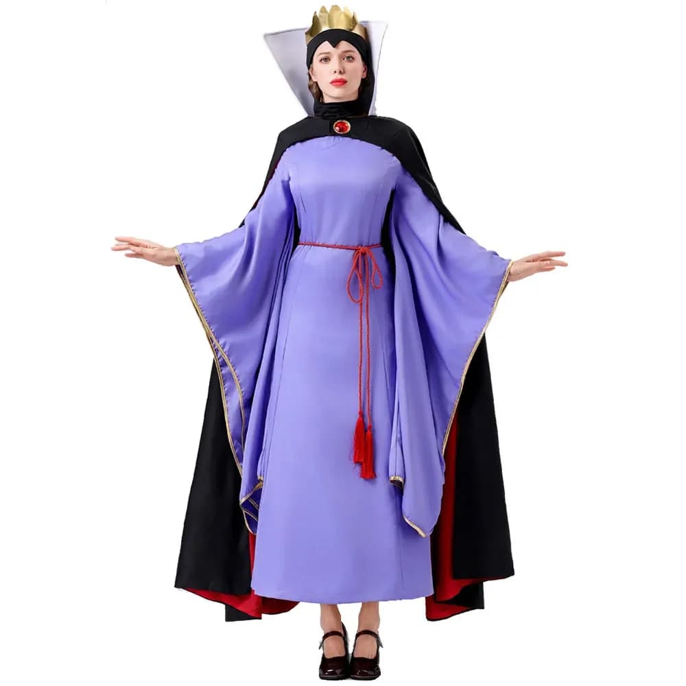 Contes de fées Anime pour femmes, Cosplay blanche-neige, robe de reine maléfique d'halloween, specta