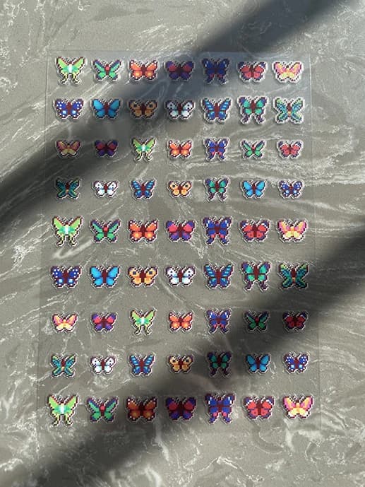 Autocollants Y2K en PVC à motifs mignons pour papeterie, nail art, étanches, DIY, pour ordinateur po