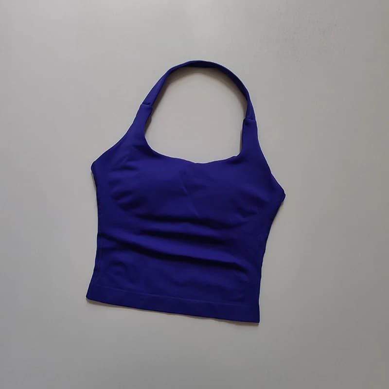 Soutien-gorge de sport de Yoga sans couture, dos croisé, résistant aux chocs, pour entraînement, Fit
