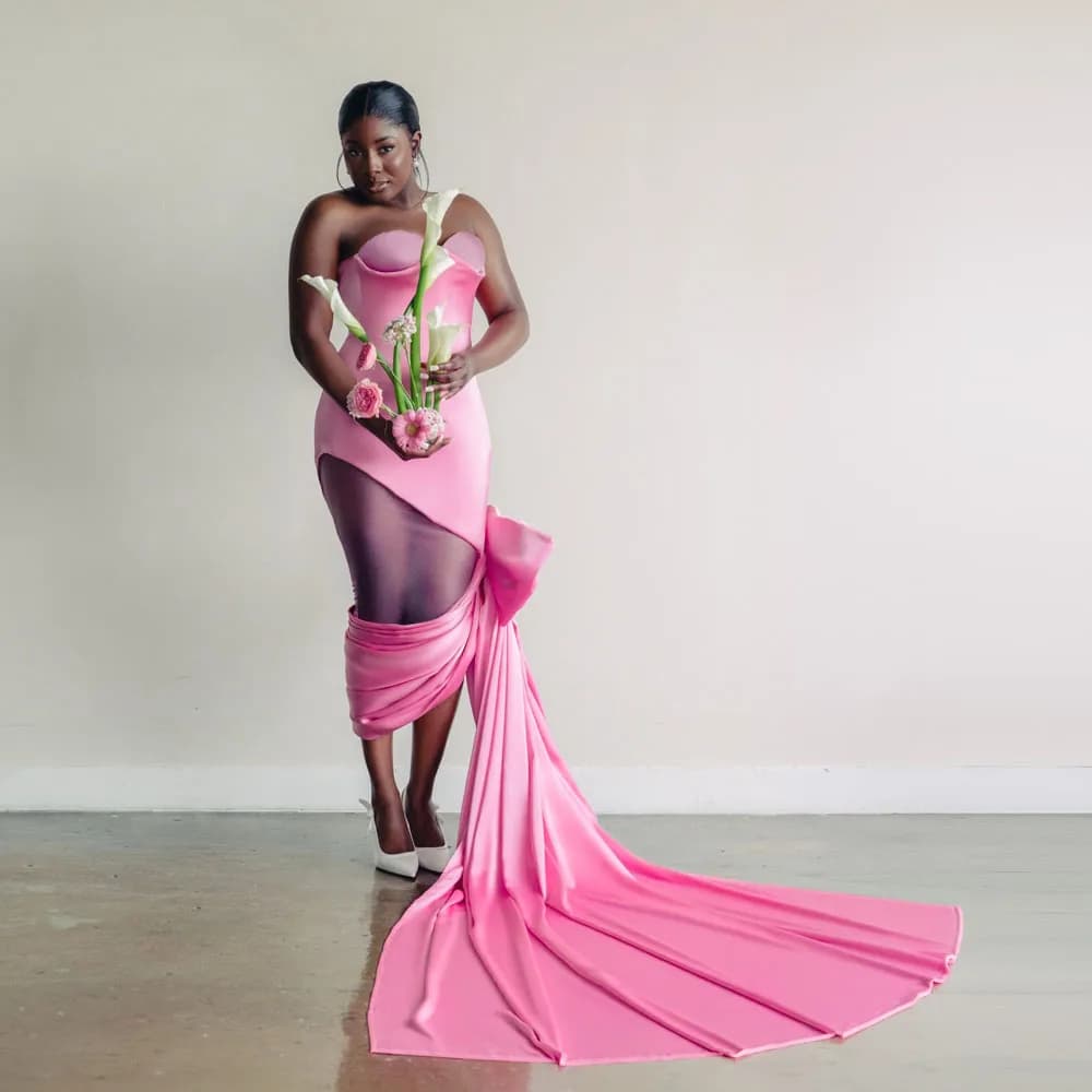 Robes de soirée mi-mollet pour femmes, style fourreau, avec nœud latéral superposé, sexy, pour femme