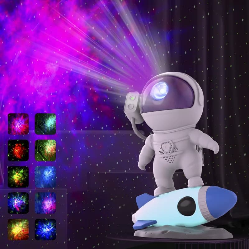 Rocket AstronsomGalaxy Projector Night Light Lamp, Sky Projector, Rotation à 360 °, Communautés étar