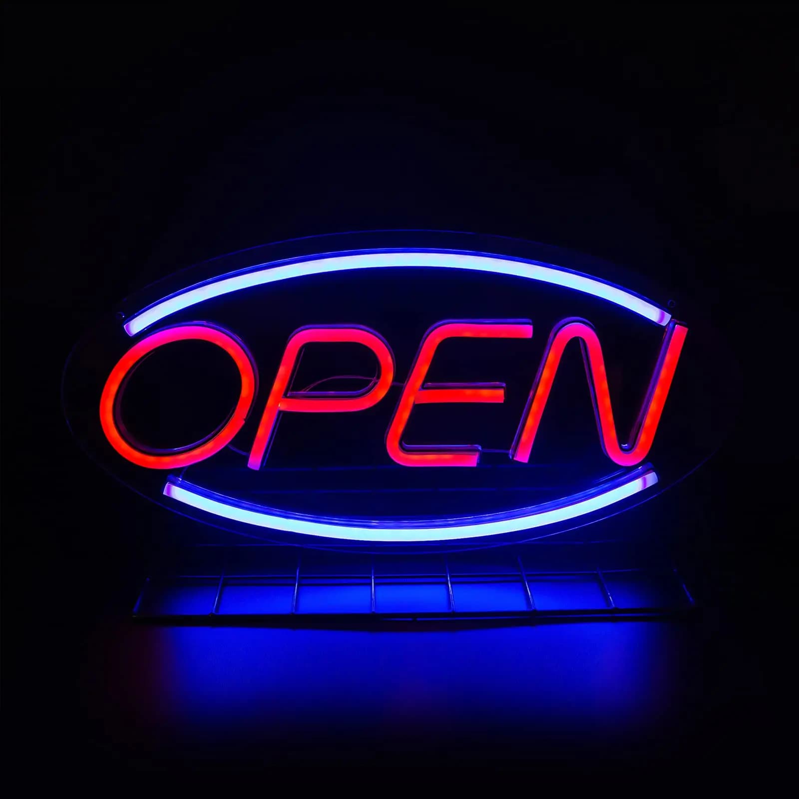 Enseigne au néon ouverte personnalisée, enseigne d'affaires, veilleuse LED, vitrine de magasin, déco