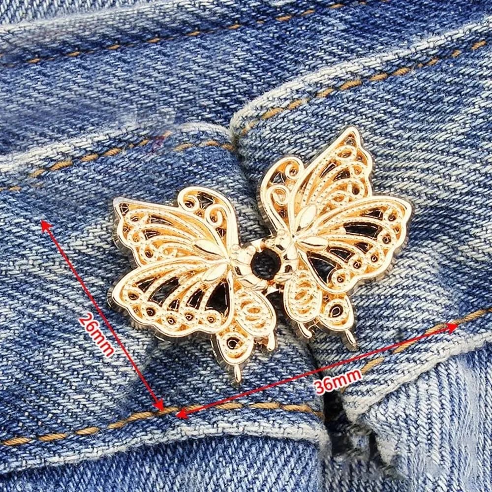 Serrer le bouton de taille pour femmes, jupe, pantalon, jean, ornements, Clip de taille réglable, ép