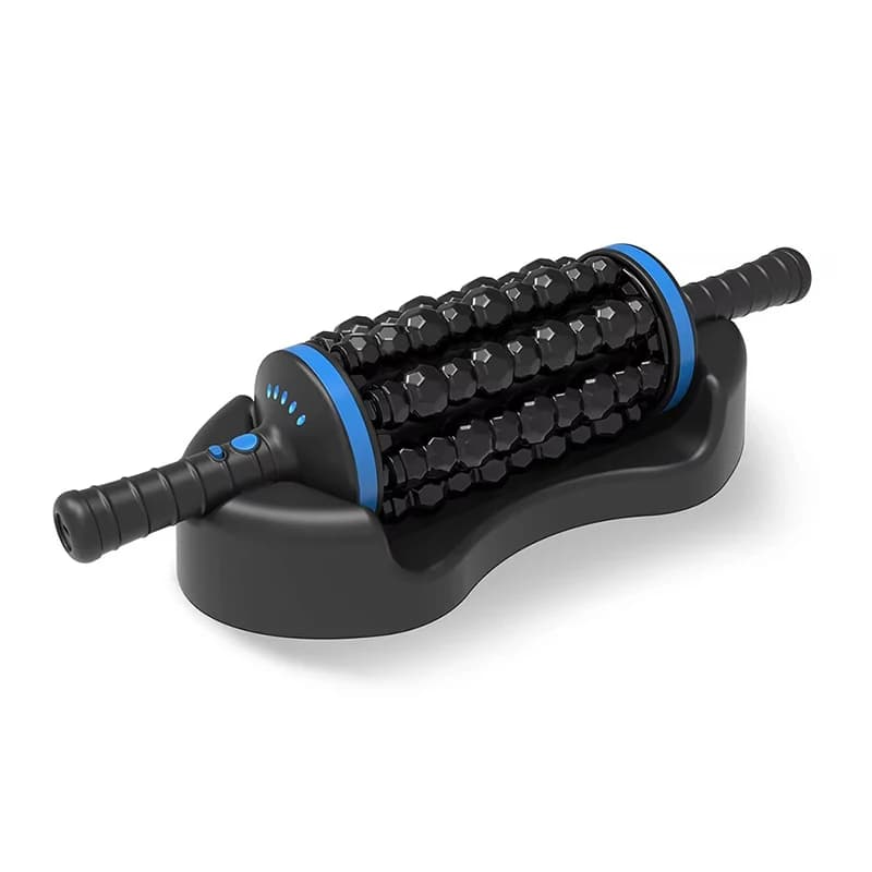 Nouveau rouleau sans fil Massage corporel vibrateurs rechargeables 360 masseur percussive roulante R