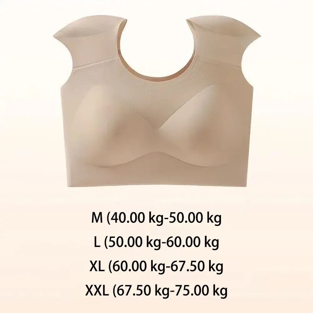 Soutien-gorge d'épaule à angle droit sans trace, dessus respirants, rend les gros seins apparaissent