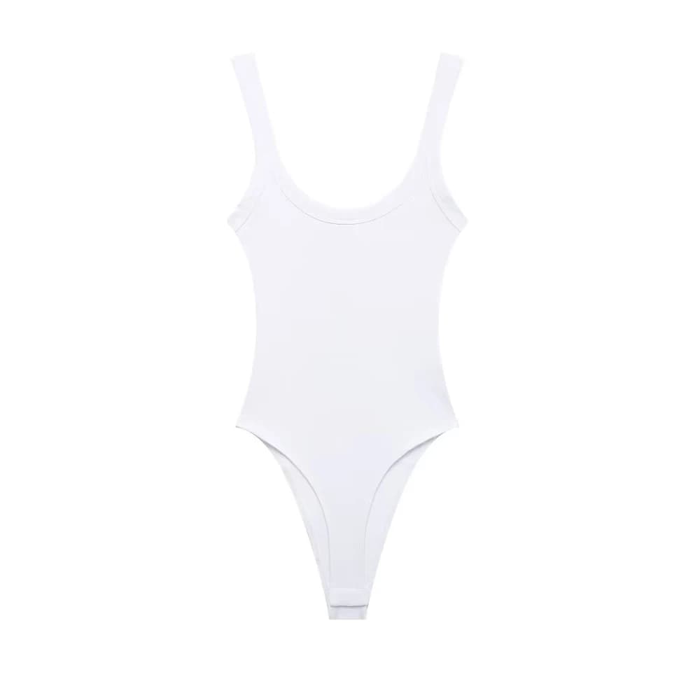 Body côtelé slim pour femmes, col rond, bretelles, bouton-pression, combishort féminin, mode Sexy