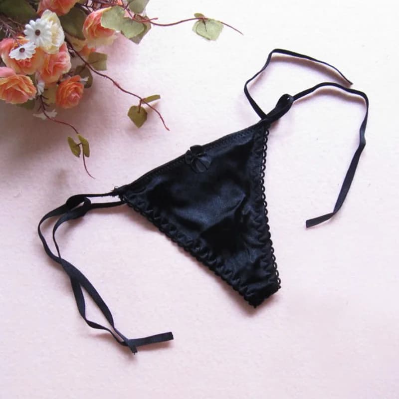 Ensemble de sous-vêtements sexy pour femmes, culotte t-back, taille basse, string, string, lingerie 