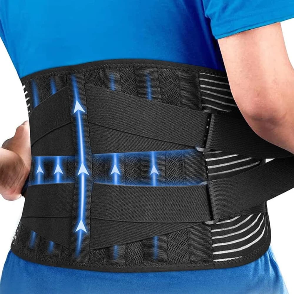 Ceinture de soutien lombaire à Double traction pour hommes et femmes, Corset orthopédique de taille,