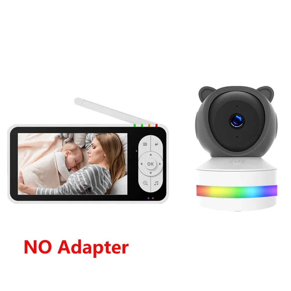 Caméra de surveillance pour bébé Tuya SmartLife avec modes WiFi et sans WiFi, lumière nocturne RGB, 