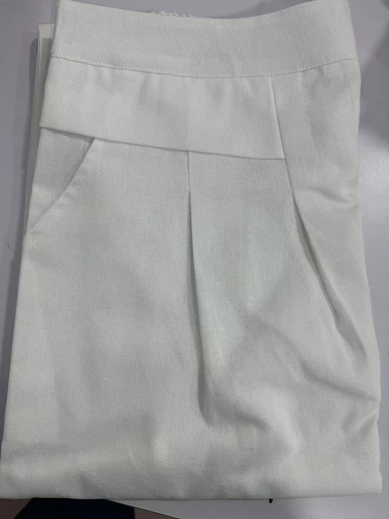 Culottes d'été pour femmes en coton et lin, pantalon large court à taille élastique, pantalon palazz