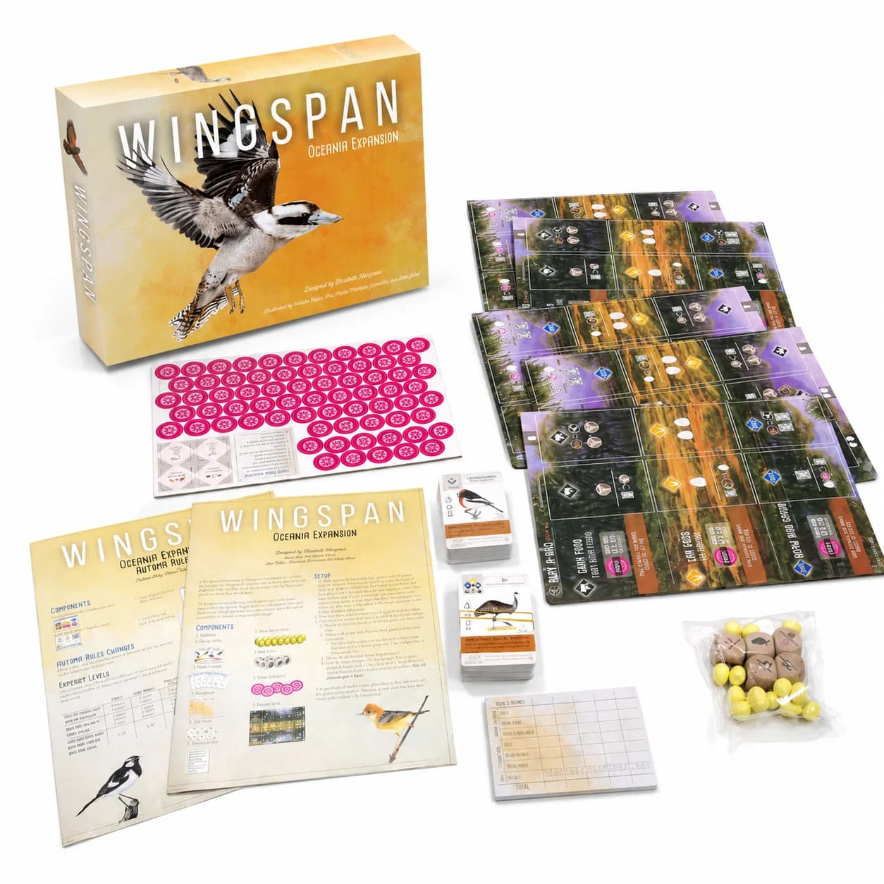 Série de jeux de société Wingspan, jeu de construction de stratégie d'oiseaux avec ensemble de base 