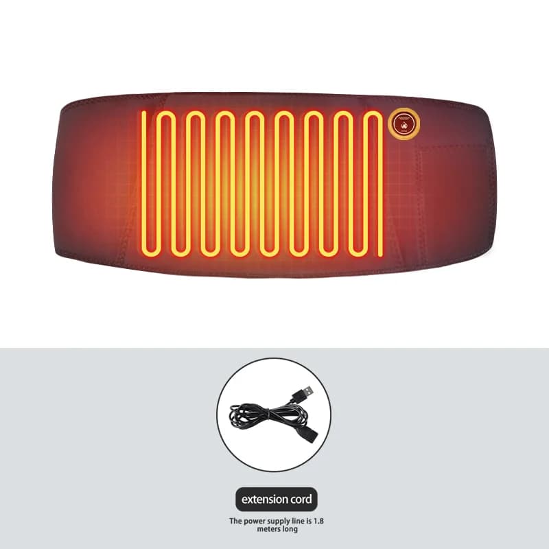 Ceinture Chauffante Électrique pour le Ventre, Chauffe-utérus, Chauffe-mains, Recharge USB, Masseur 