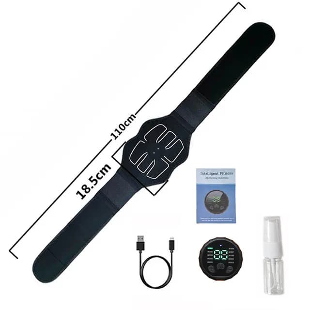 Stimulateur musculaire EMS, ceintures amincissantes pour le corps, entraîneur Abs, ceinture de tonif