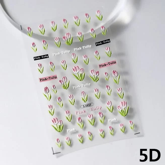 Autocollant 3D auto-adhésif Chic libellule araignée insecte papillon, décoration pour Nail Art, cœur