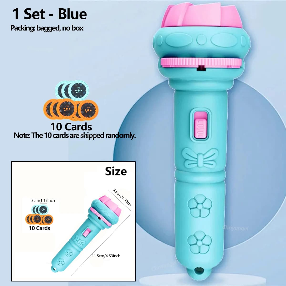 Lampe de poche projecteur pour enfants, 10 cartes, 80 modèles, jouets pour le coucher, lumière de de