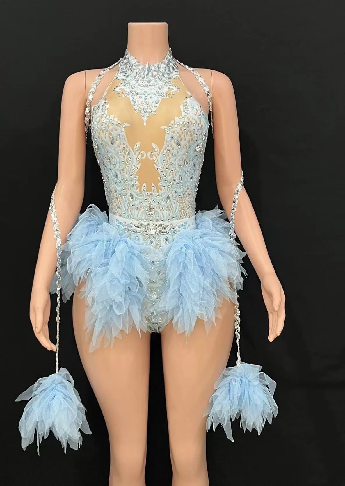 Bar ds Korean Women's Club Nightclub Pink Diamond Conjoinedgogo Ensemble de costumes Kpop interactif