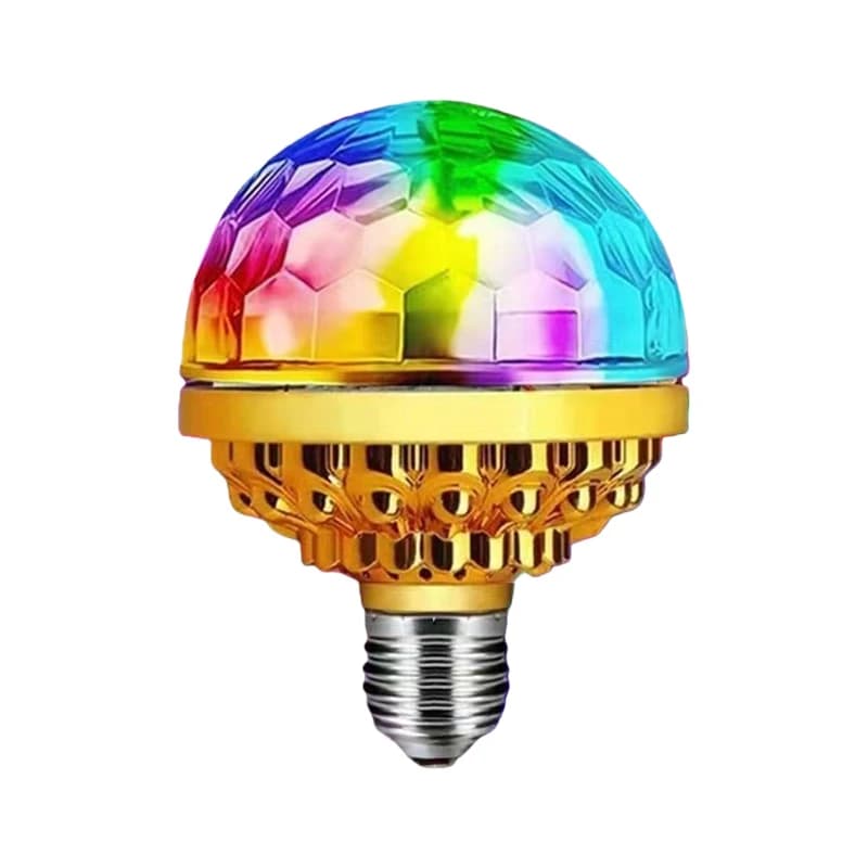 Lumières LED de scène disco scintillantes et colorées, boule magique à clignotement automatique, écl