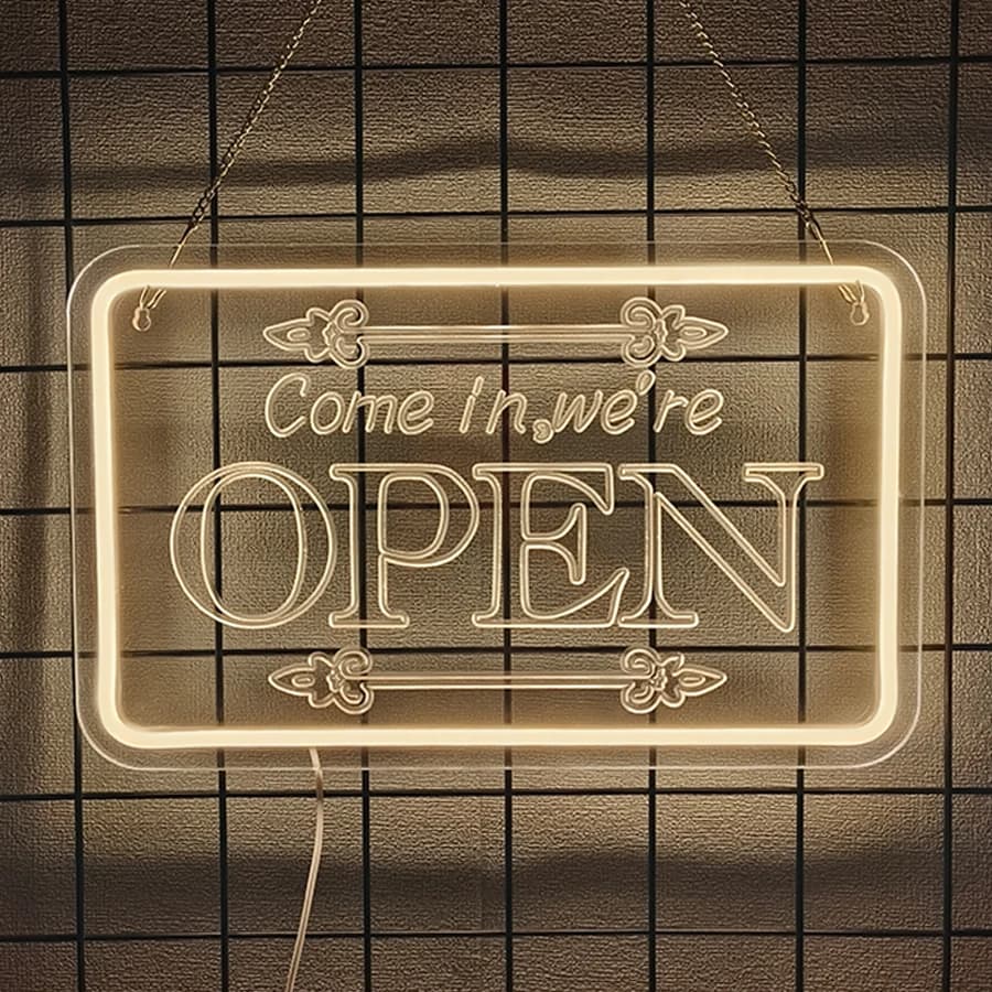 Enseigne ouverte au néon LED pour les entreprises, néons LED pour fête, Bar, Salon, magasins, décora
