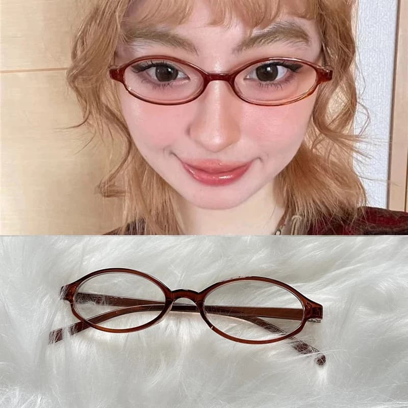 Lunettes à monture carrée rouge vert pour femmes, Y2K rétro Anti-lumière bleue, Harajuku, lunettes d