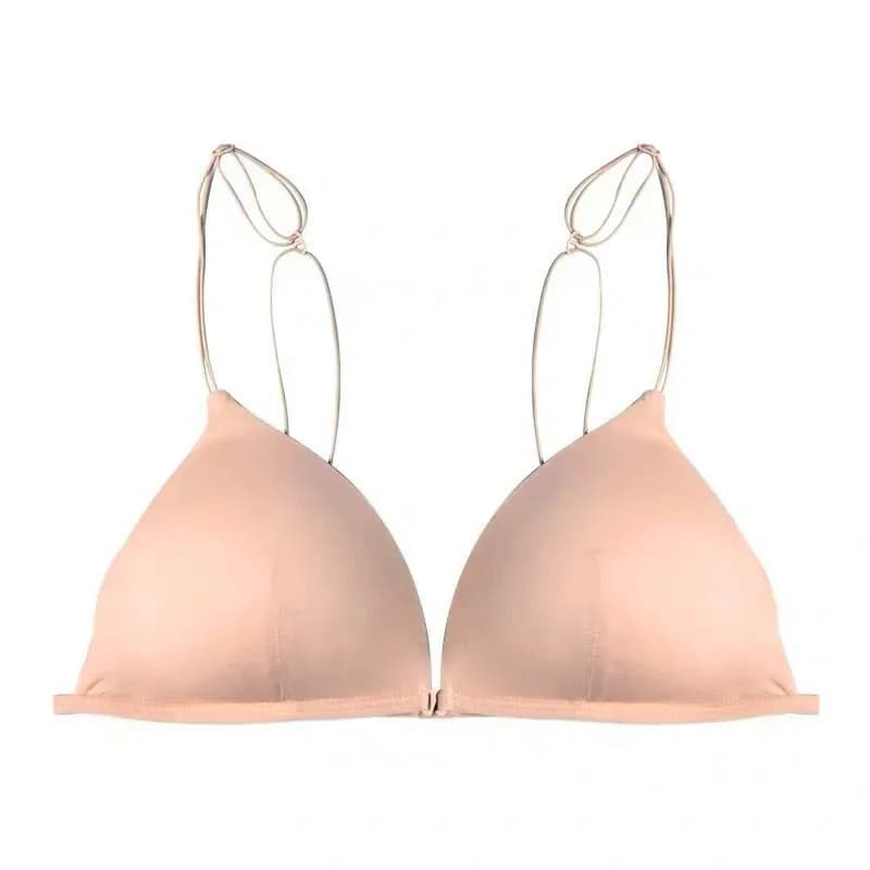 Bralette français Triangle tasse soutiens-gorge pour femmes confort coton soutien-gorge fille été mi