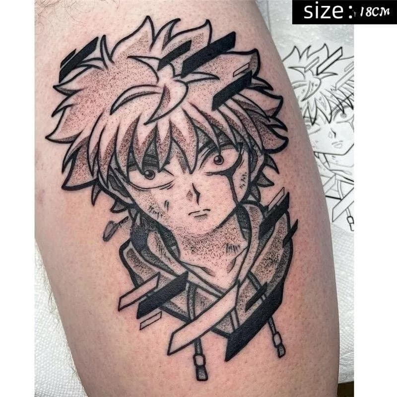Tatouages Temporaires de Dessin Animé pour Homme et Femme, Autocollant de Transfert d'Art Corporel, 