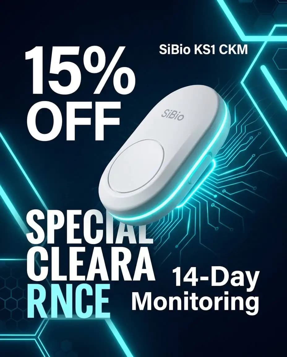 SiBio KS1, premier bio-tracker métabolique intelligent au monde, seul moniteur de cétone continu CKM