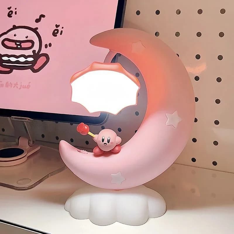 Veilleuse Anime Kirby, petite lampe de nuit mignonne, dessin animé Kawaii, lampe de chevet de chambr