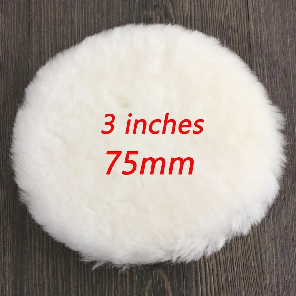 Tampon de polissage de voiture 3/4 /5/6/7 pouces, disque de polissage en laine imité douce, polisseu