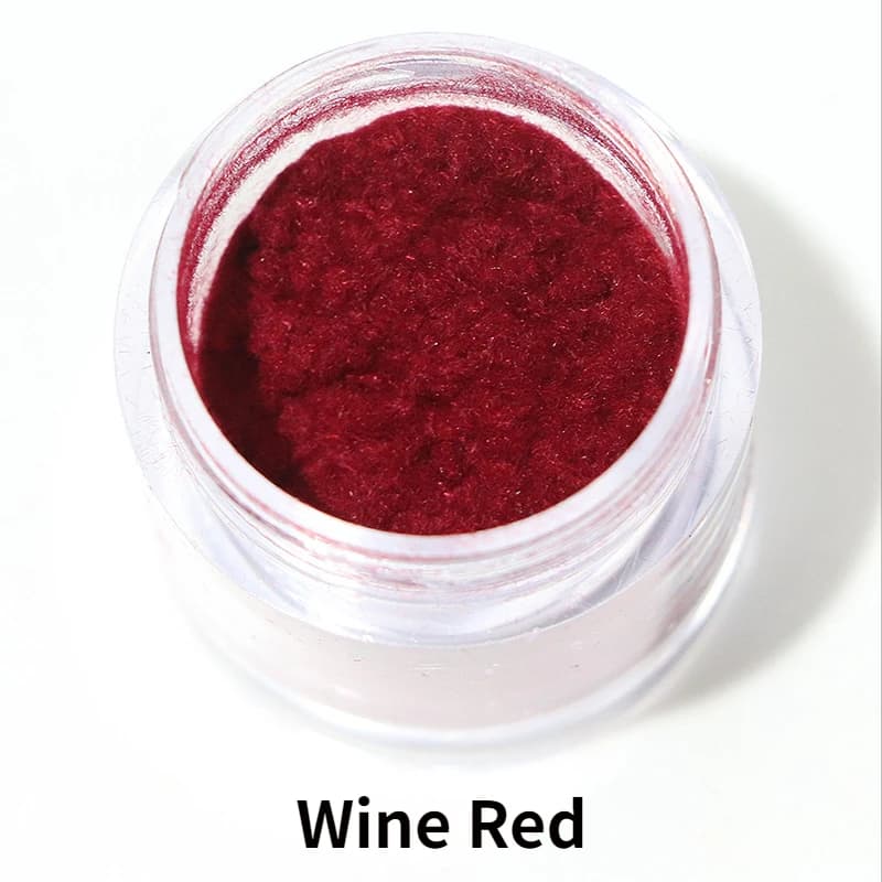 Poudre de velours pour ongles d'hiver, 12 couleurs, décorations pour Nail Art, poussière moelleuse à