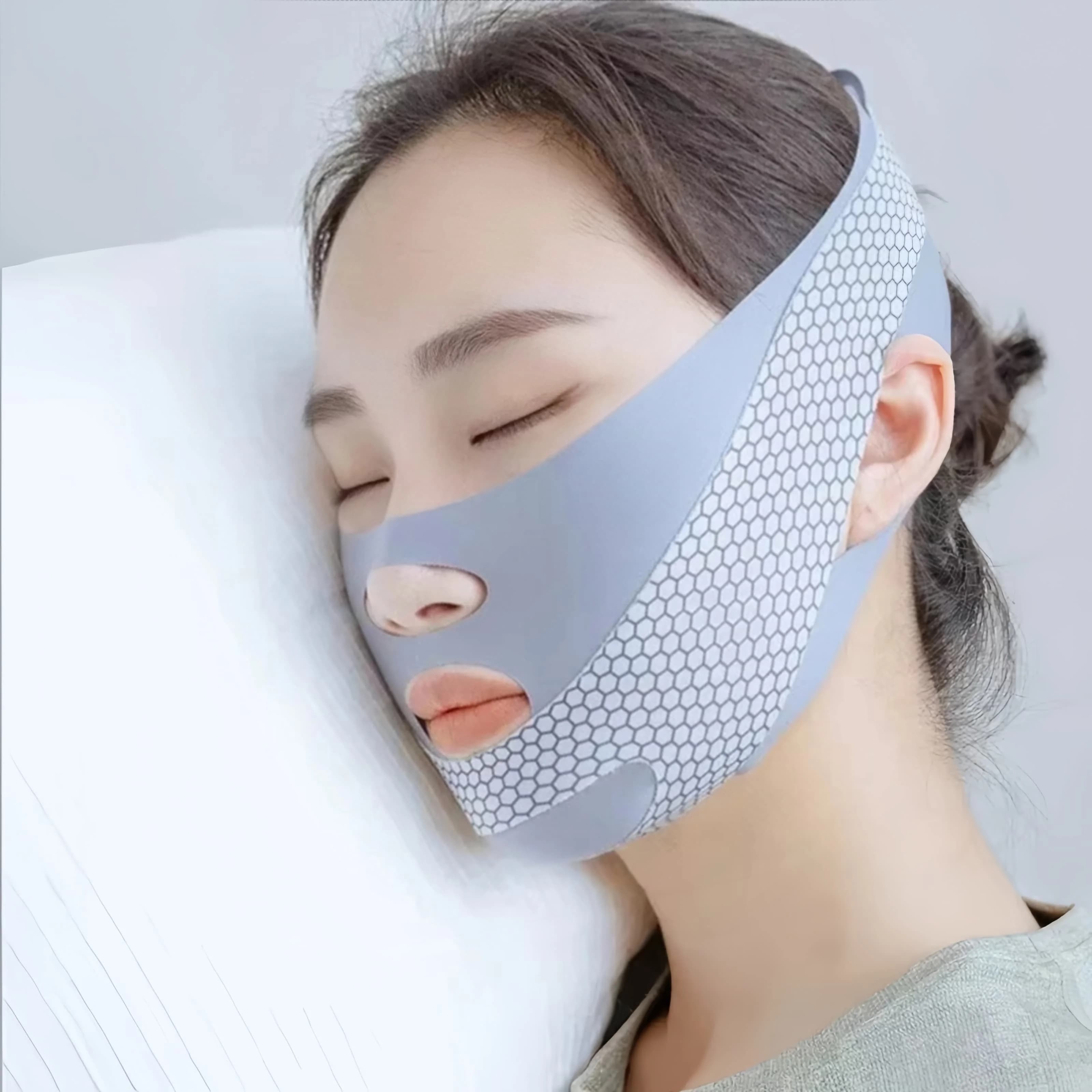 Bande amincissante pour le visage en forme de V – Réduit le double menton et raffermit la peau du vi