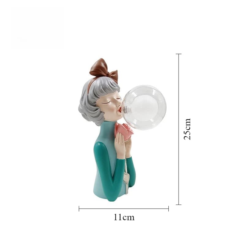 Lampe de bureau Nordic Bubble Girl, créative, pour chambre d'enfant, chevet, décoration d'intérieur,