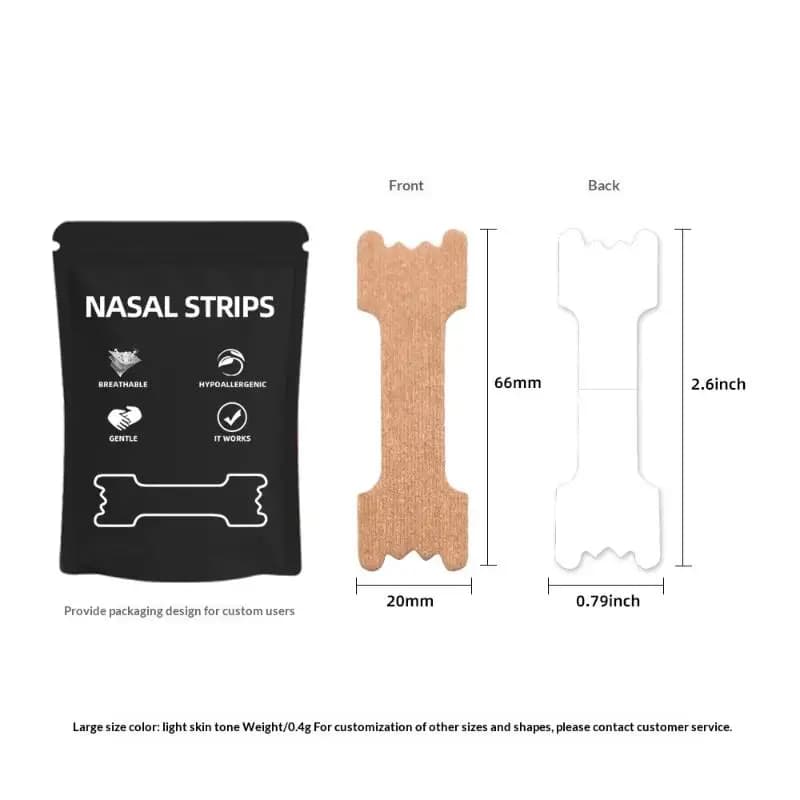 Bandes nasales pour adultes : Améliorent la ventilation nasale la nuit, réduisent efficacement le ro